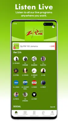 Zip FM 103 Jamaica android App screenshot 4